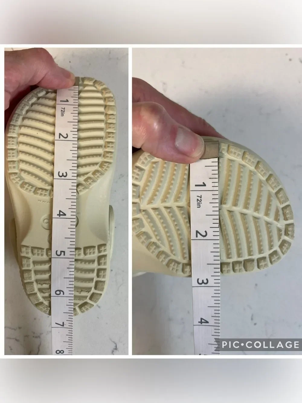 Crocs Toddler Classic Clog Style 206990 Bone - Beige ? Size 8